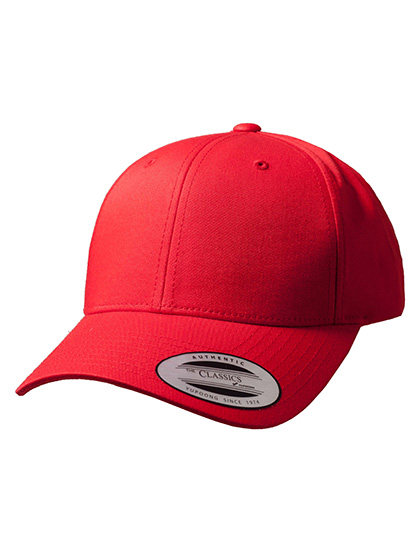 FLEXFIT Curved Classic Snapback in Red – Vorderansicht