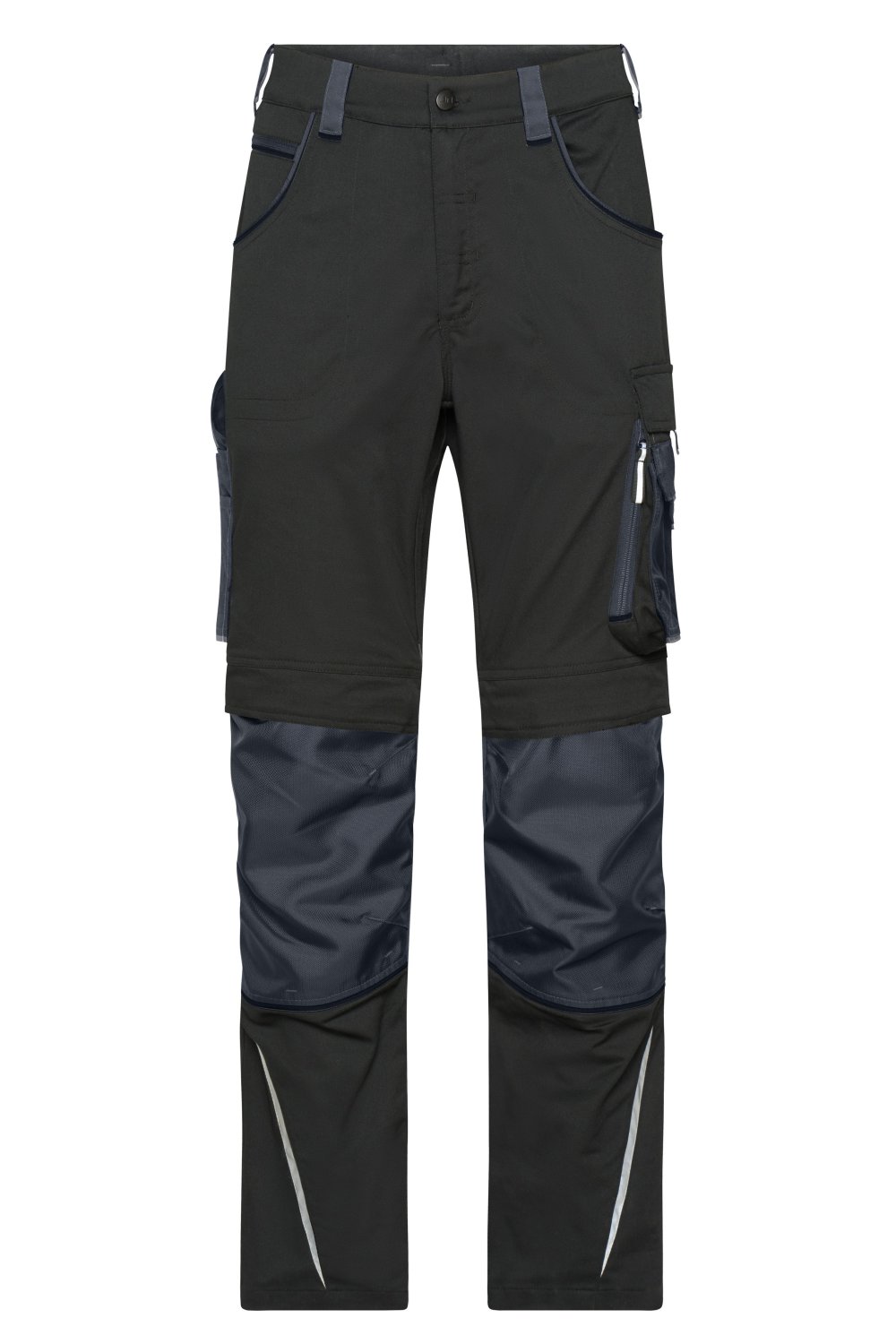Daiber Workwear Pants Slim Line - STRONG - GRS in Black/Carbon – Vorderansicht