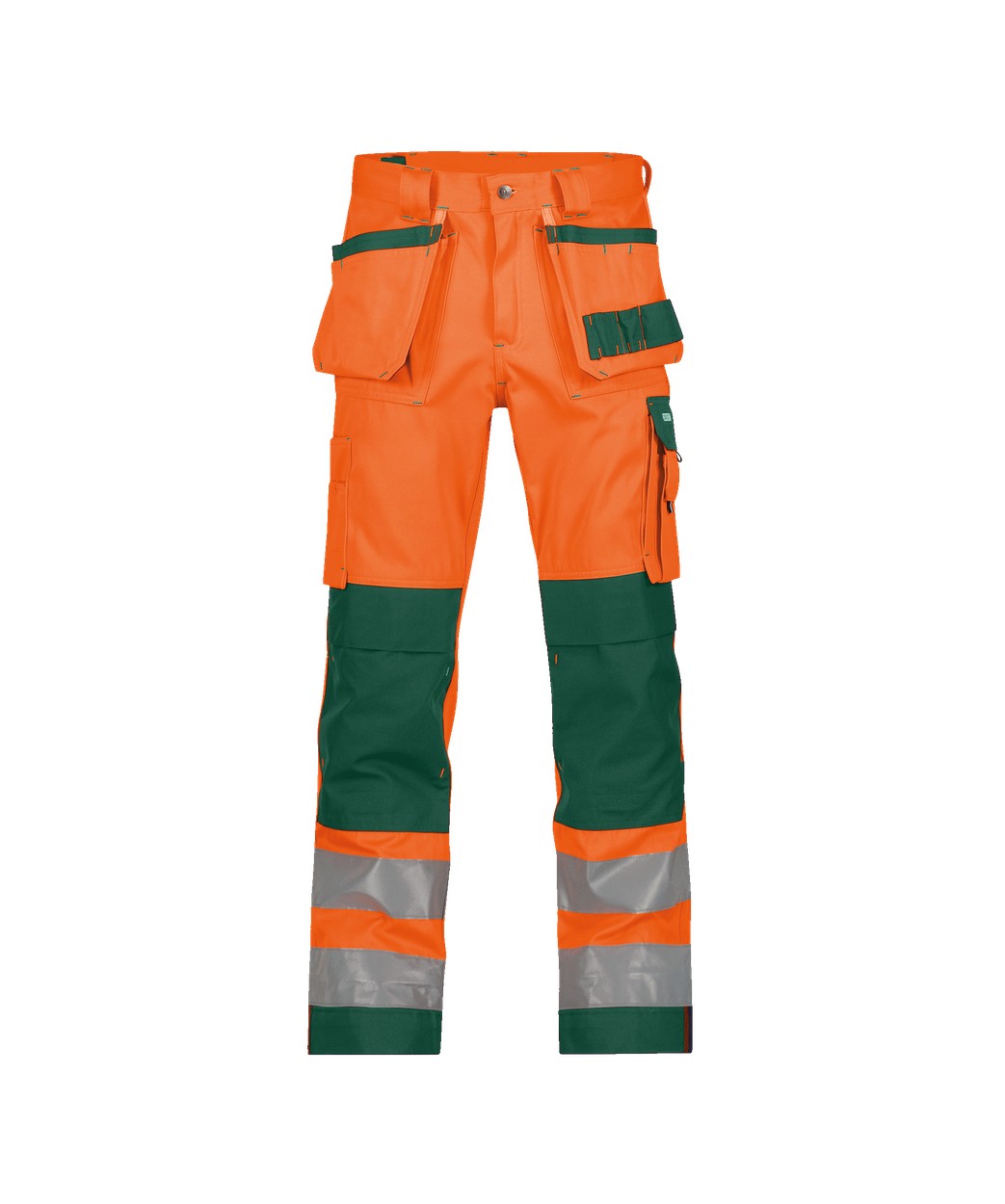 DASSY® Glasgow in Neonorange/Flaschengrün – Vorderansicht