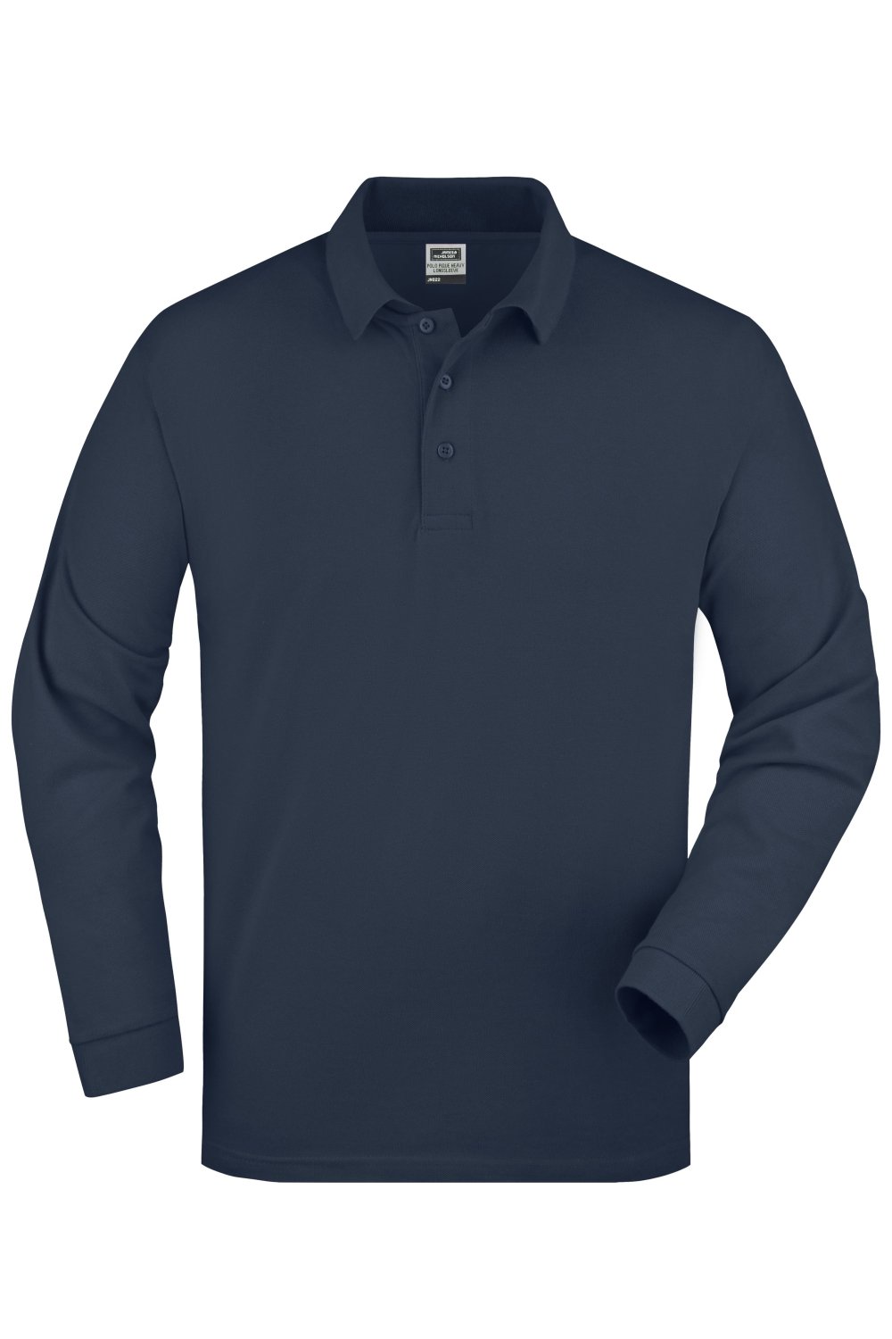Daiber Polo-Piqué Long-Sleeved in Navy – Vorderansicht