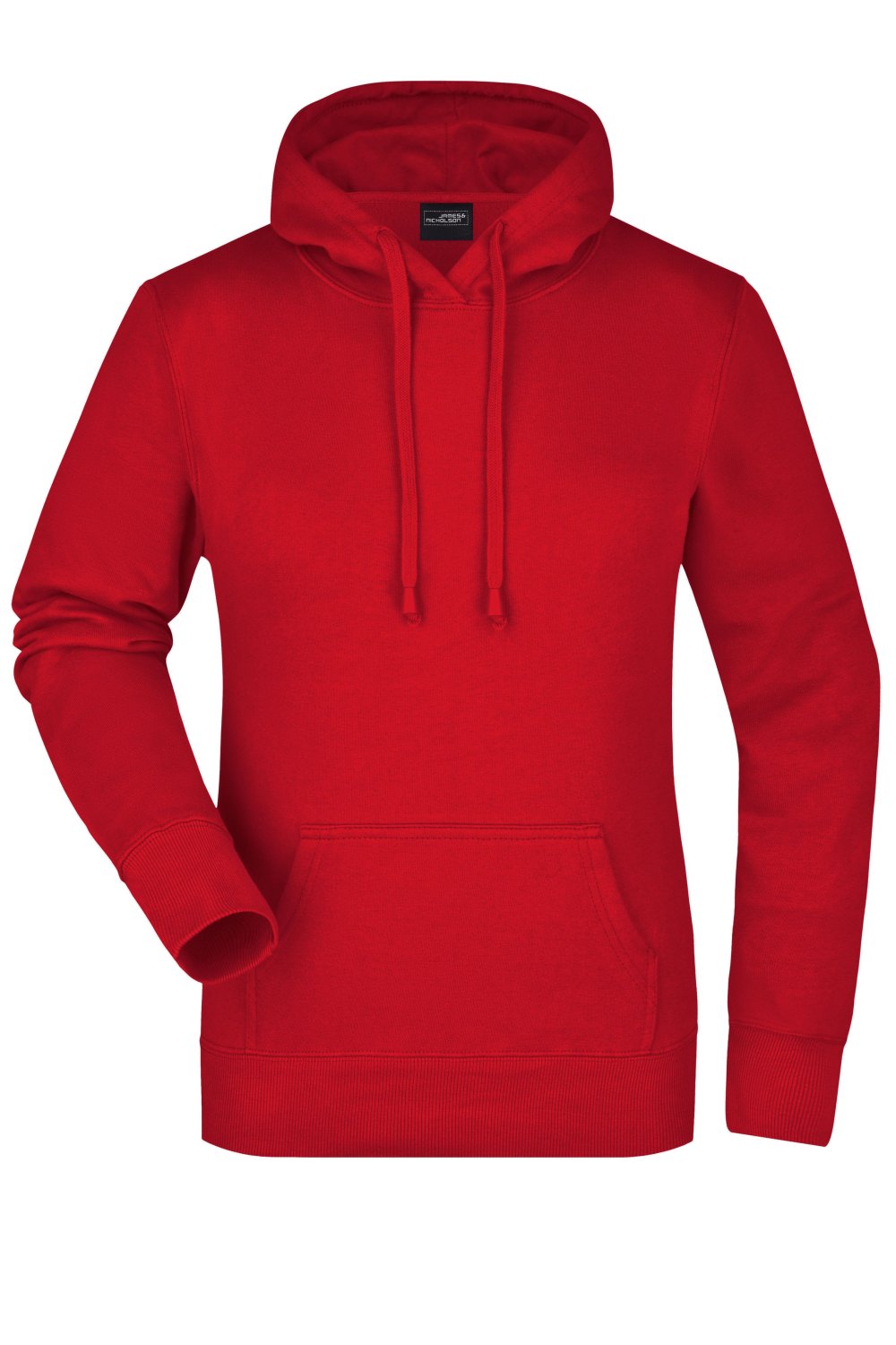 Daiber Ladies' Hooded Sweat in Red – Vorderansicht