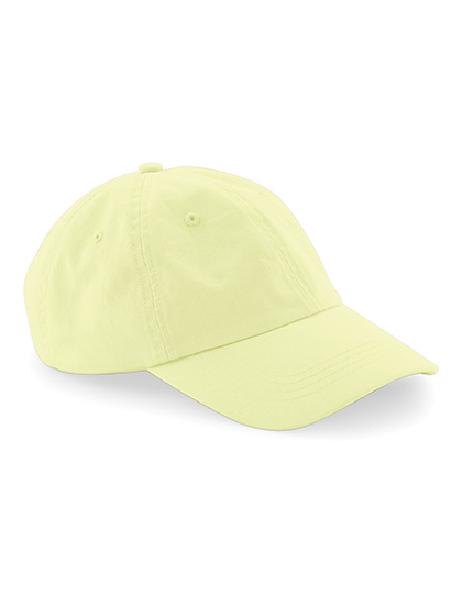 Beechfield Low Profile 6 Panel Dad Cap in Pastel Lemon – Vorderansicht