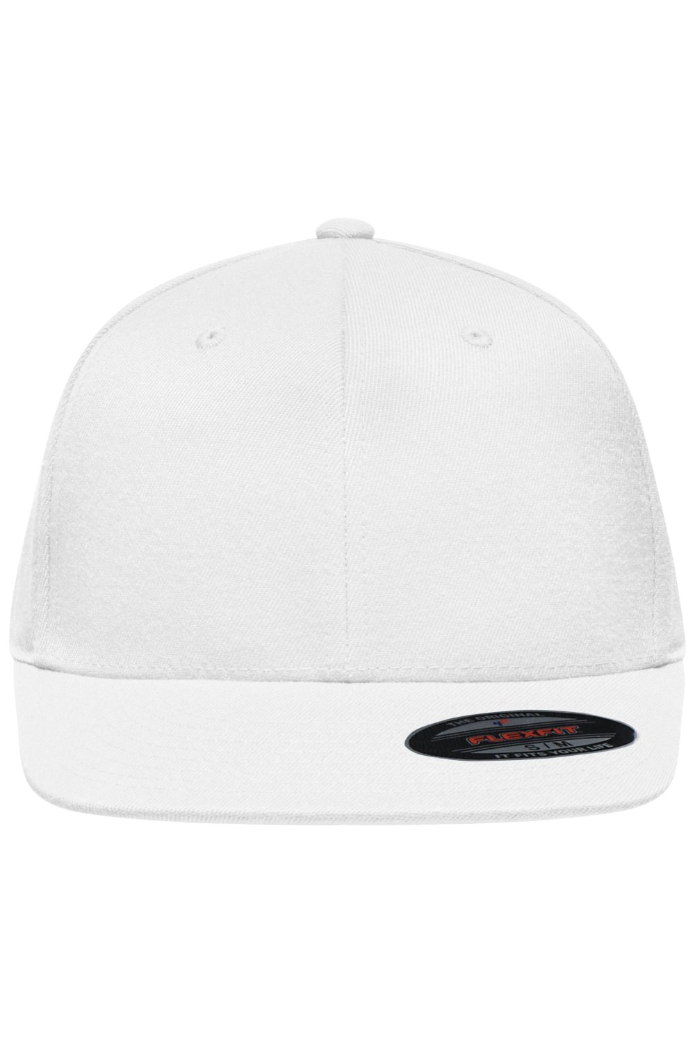 Daiber Flexfit® Flat Peak Cap in White – Vorderansicht