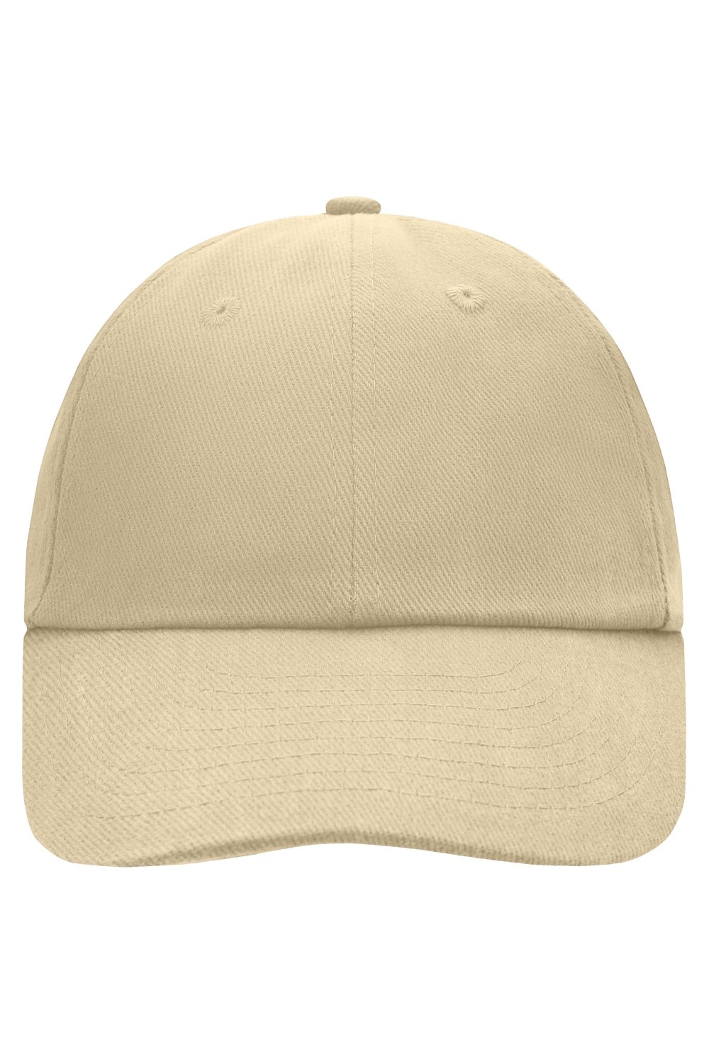 Daiber 6 Panel Raver Cap in Beige – Vorderansicht