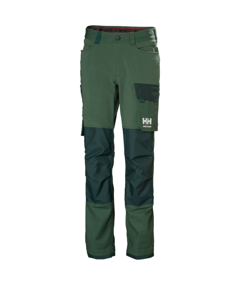 Helly Hansen Workwear W OXFORD 4X CNCT PANT in Tanne/Darkest Tanne – Vorderansicht