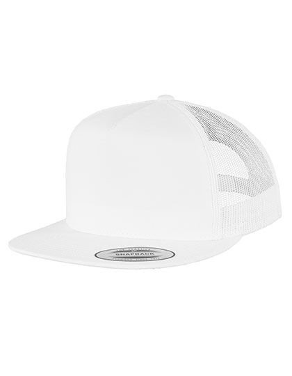 FLEXFIT Classic Trucker in White – Vorderansicht