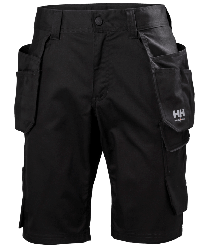 Helly Hansen Workwear MANCHESTER CONS SHORTS in Schwarz – Vorderansicht