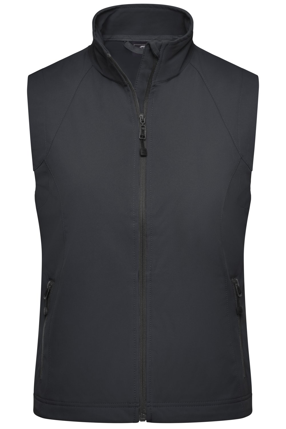 Daiber Ladies' Softshell Vest in Black – Vorderansicht