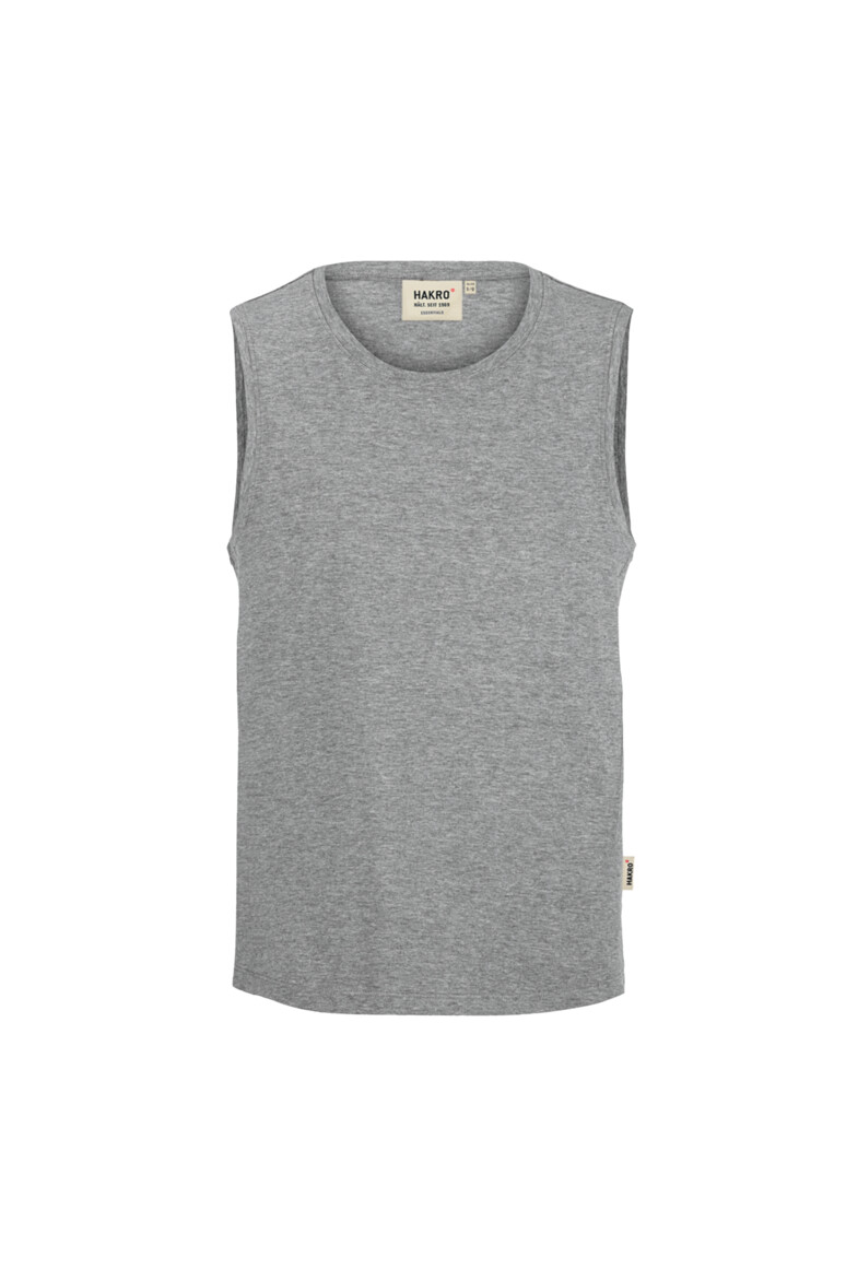 HAKRO 259 Tank-Top Classic in Grau Meliert – Vorderansicht