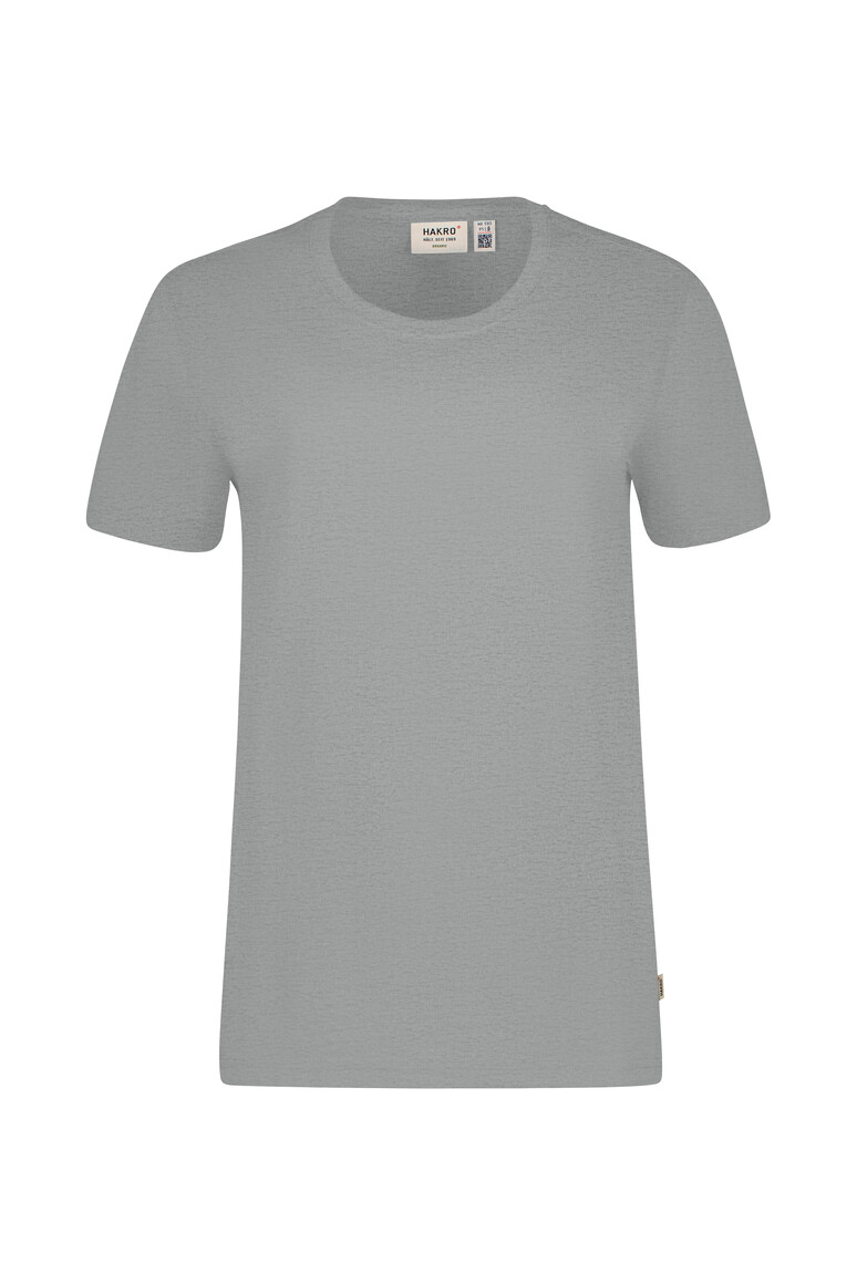 HAKRO 593 T-Shirt Bio-Baumwolle in Grau Meliert – Vorderansicht