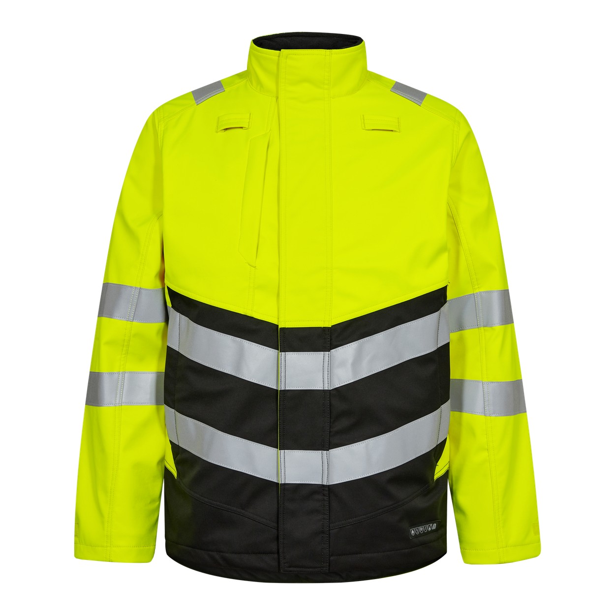 ENGEL Safety+ 1324-185 Softshelljacke in Gelb/Schwarz – Vorderansicht
