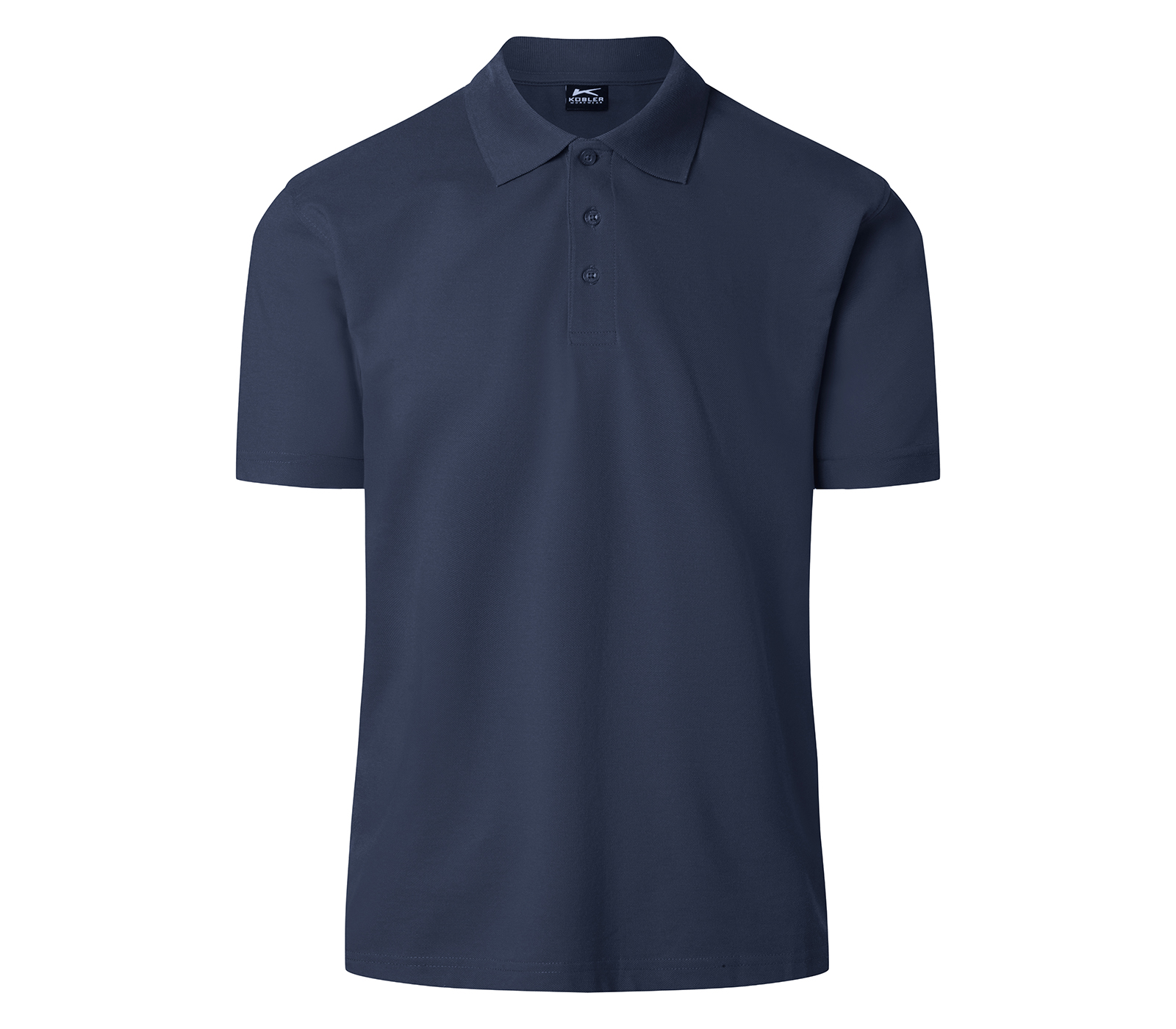 KÜBLER SHIRTS Polo in Dunkelblau – Vorderansicht