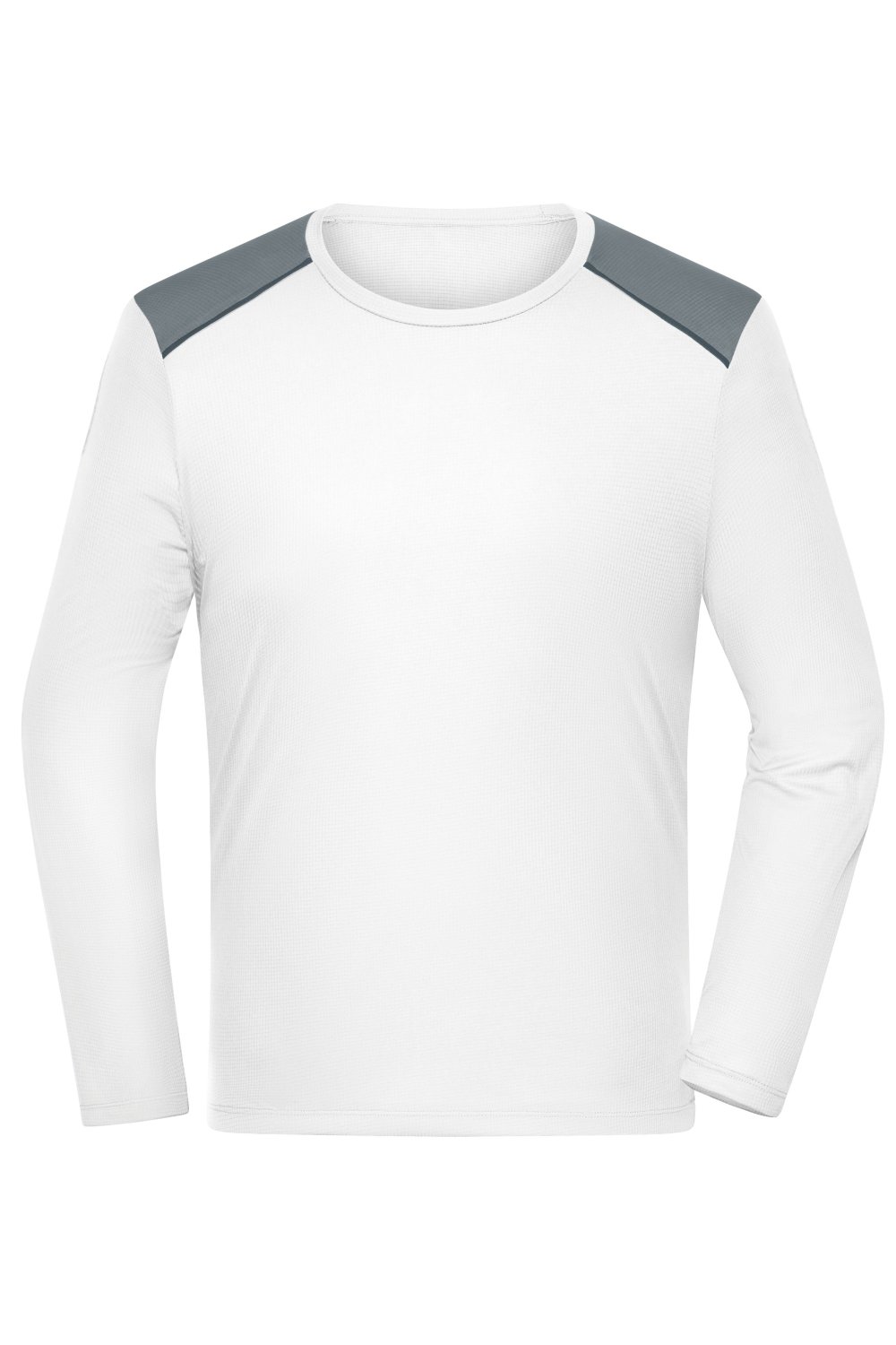 Daiber Men's Running Shirt Longsleeve GRS in White – Vorderansicht