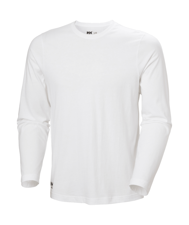 Helly Hansen Workwear CLASSIC LONGSLEEVE in Weiß – Vorderansicht