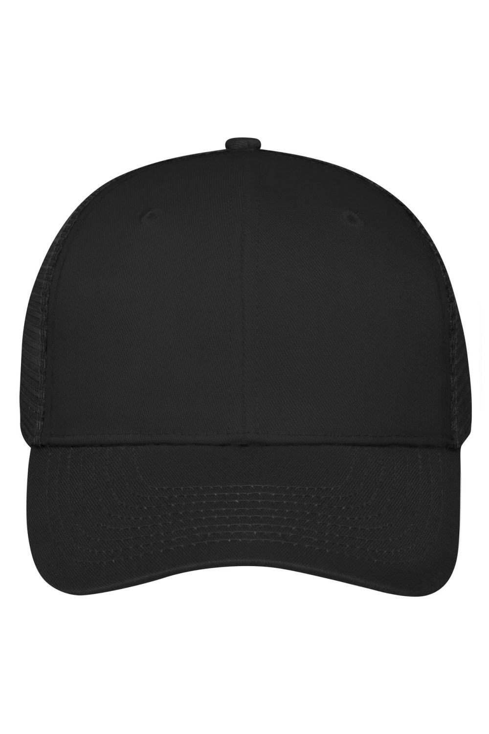 Daiber 6 Panel Mesh Cap in Black/Black – Vorderansicht
