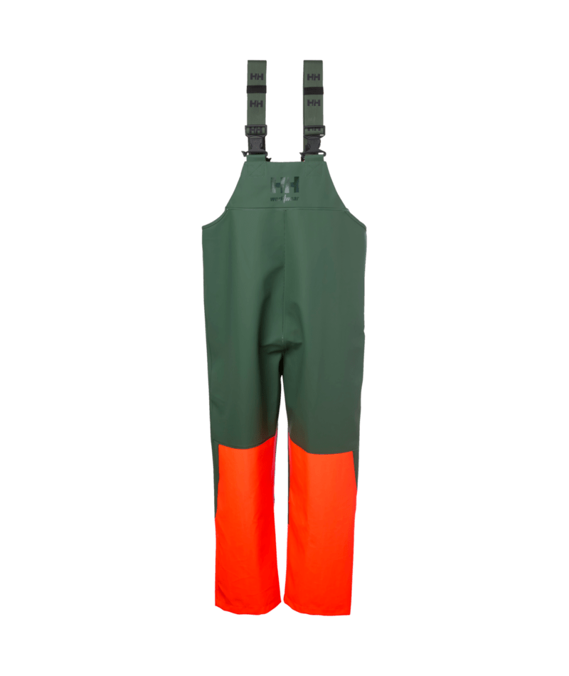 Helly Hansen Workwear NJORD RAIN BIB in Orange/Tanne – Vorderansicht