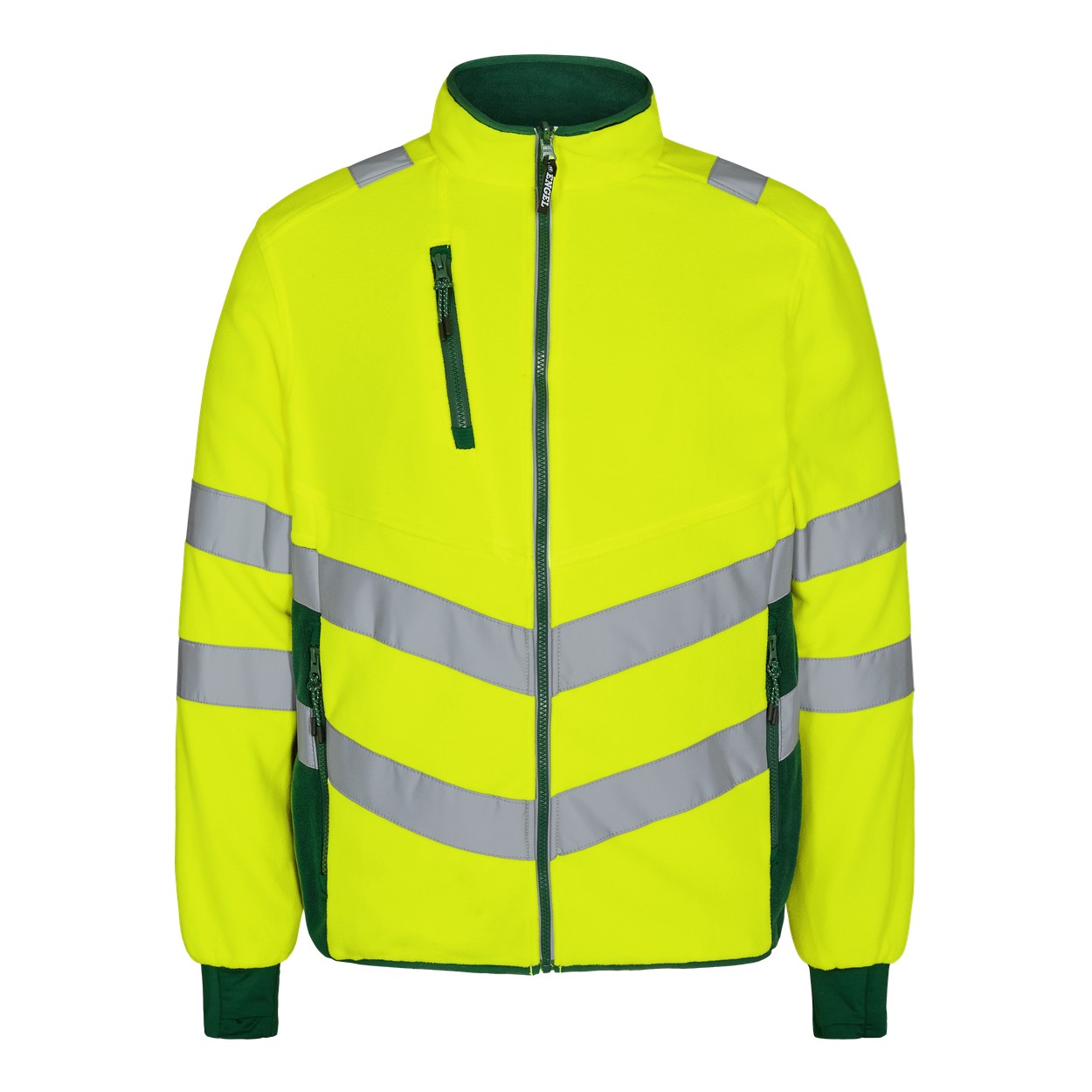 ENGEL Safety 1192-236 Fleecejacke in Gelb/Grün – Vorderansicht