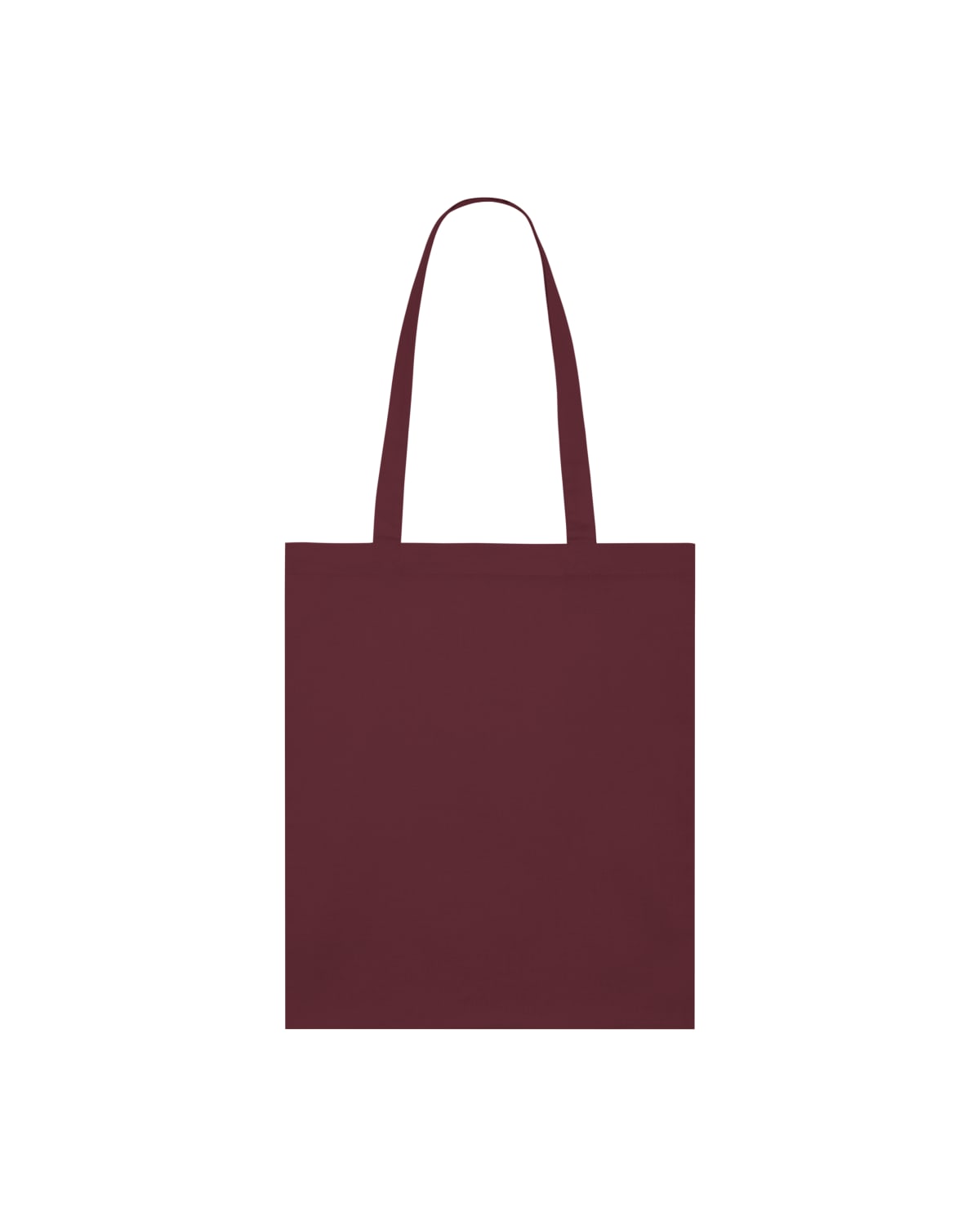 Stanley Stella Light Tote Bag in Burgundy – Vorderansicht