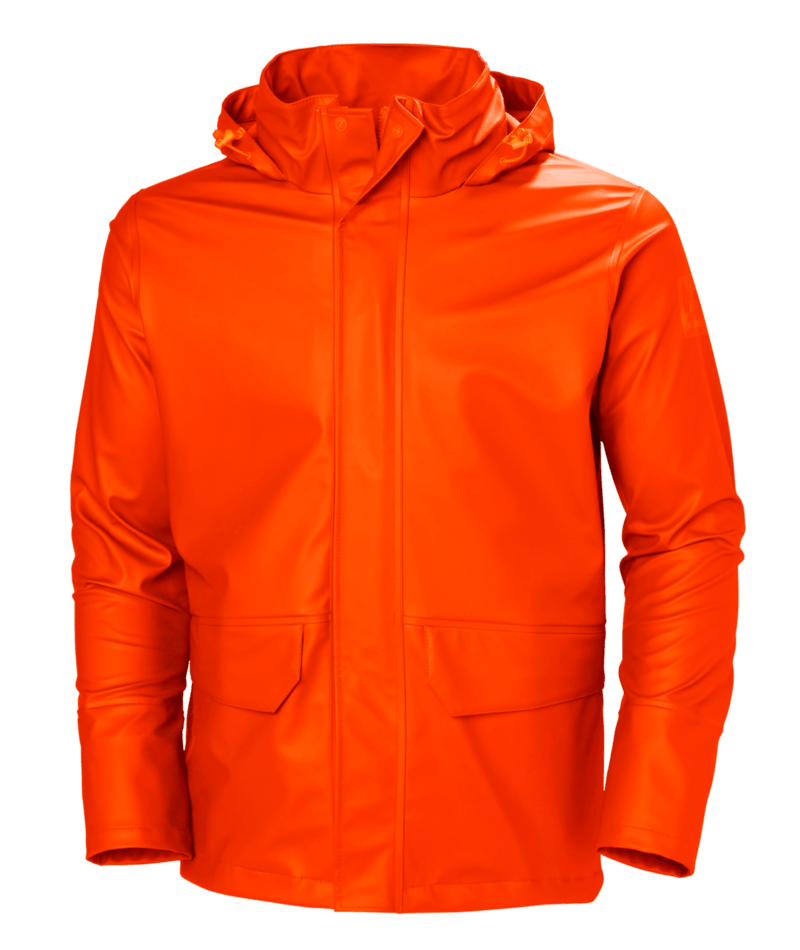 Helly Hansen Workwear GALE RAIN JACKET in Dunkel Orange – Vorderansicht