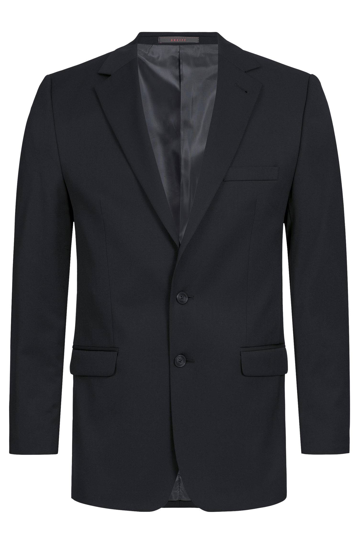 Greiff Herren-Sakko RF Basic in Schwarz – Vorderansicht