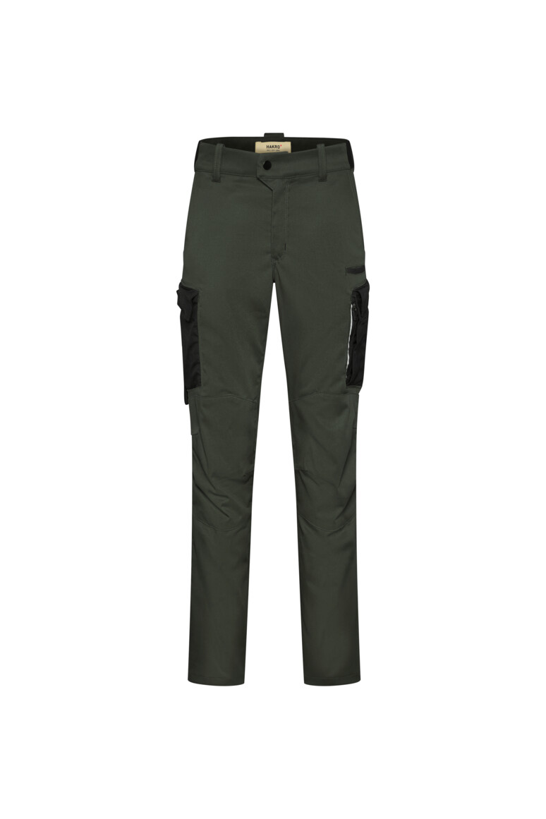 HAKRO 715S Worker-Performancehose ECO in Olive – Vorderansicht