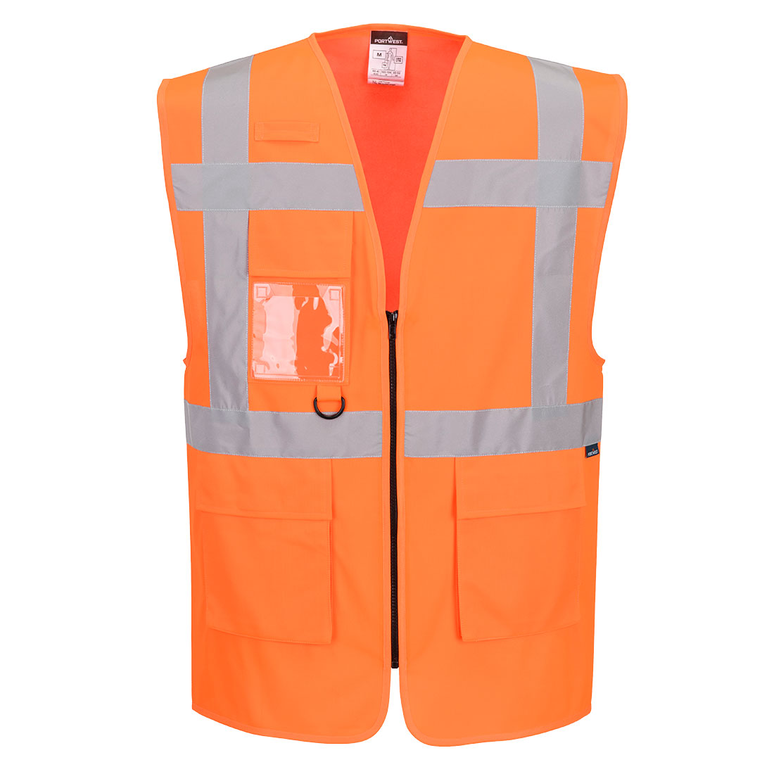 Portwest ES1 Essential Hi-Vis Executive Vest in Orange – Vorderansicht