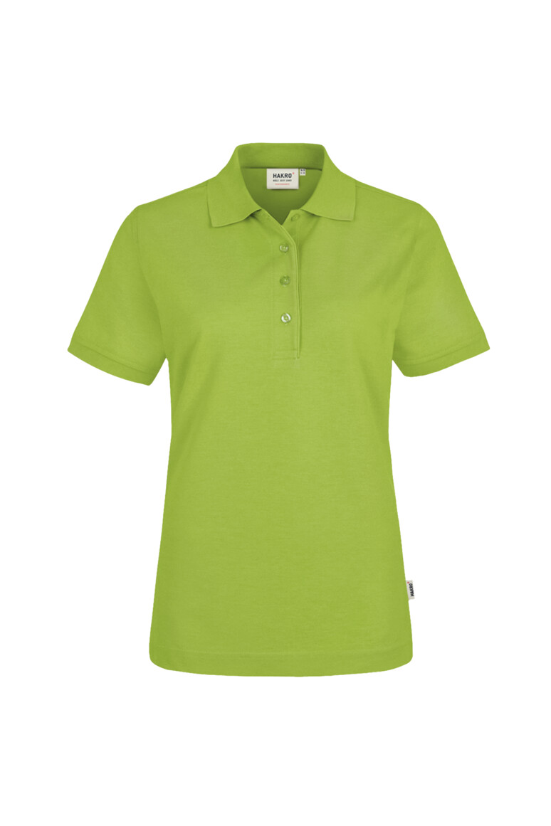 HAKRO 216 Damen Poloshirt MIKRALINAR® in Kiwi – Vorderansicht