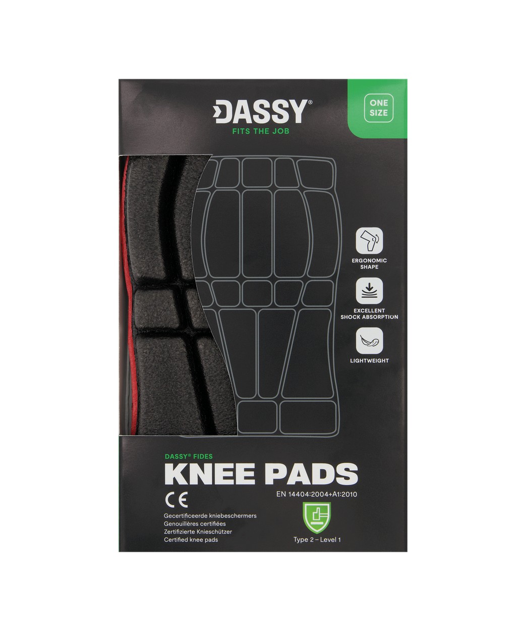 DASSY® Fides in Rot/Schwarz – Vorderansicht