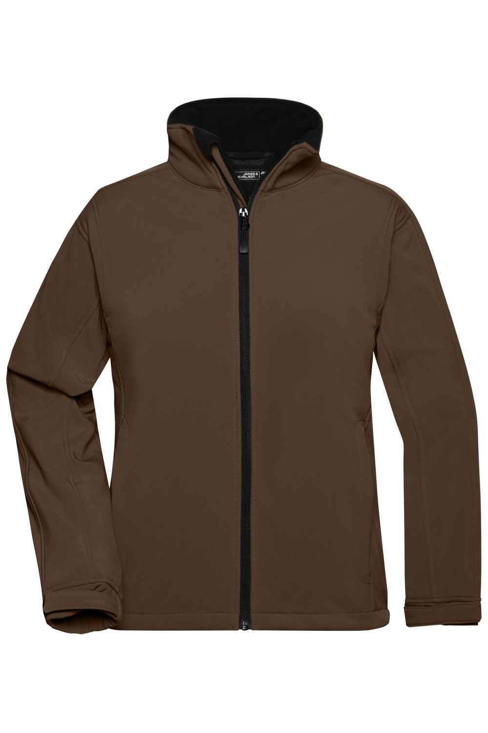 Daiber Ladies' Softshell Jacket in Brown – Vorderansicht
