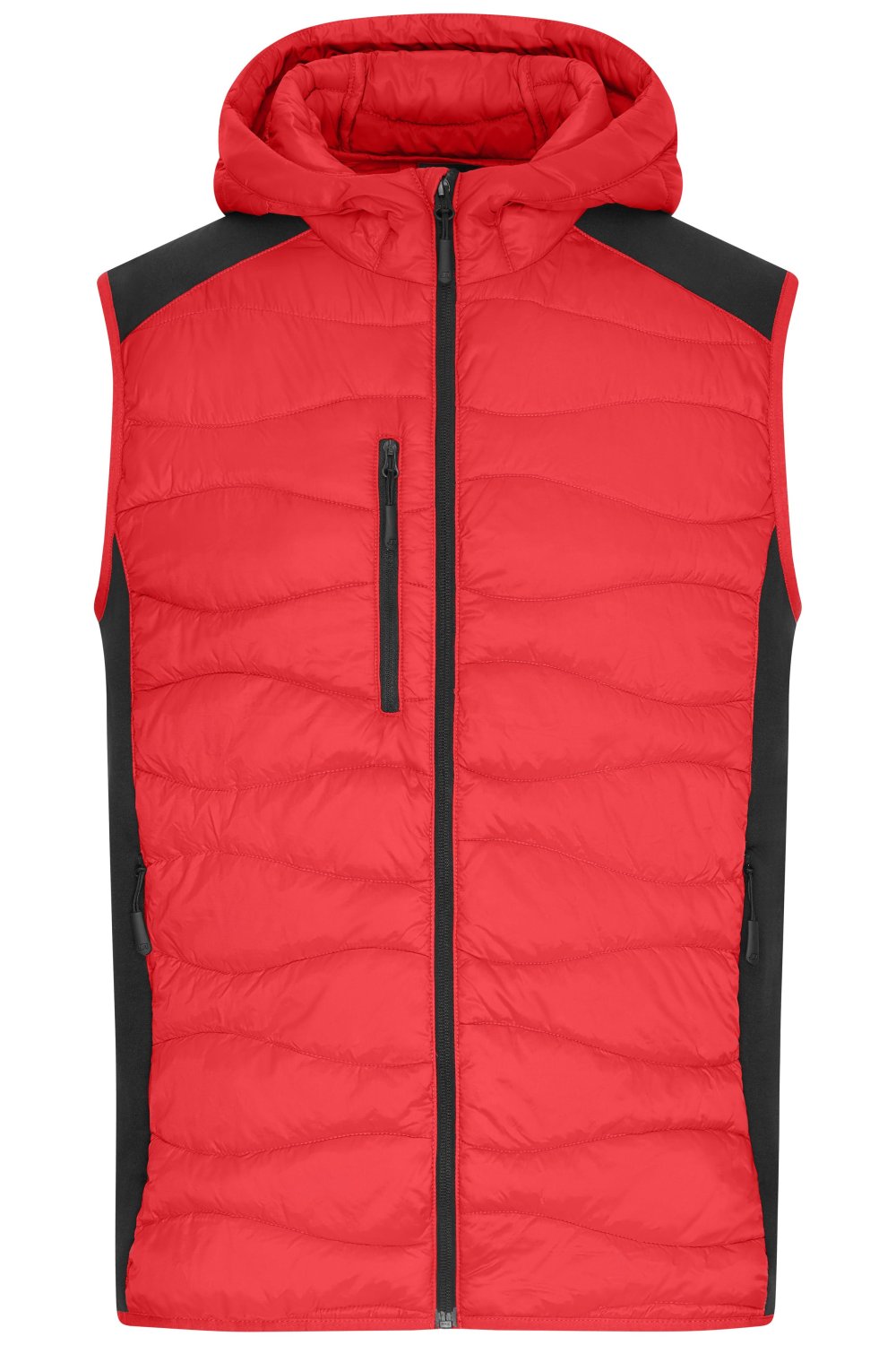 Daiber Men's Hybrid Vest in Red/Black – Vorderansicht
