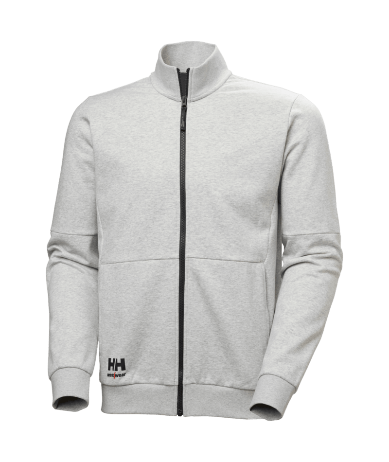 Helly Hansen Workwear EVO ZIP SWEATSHIRT in Grau Meliert – Vorderansicht