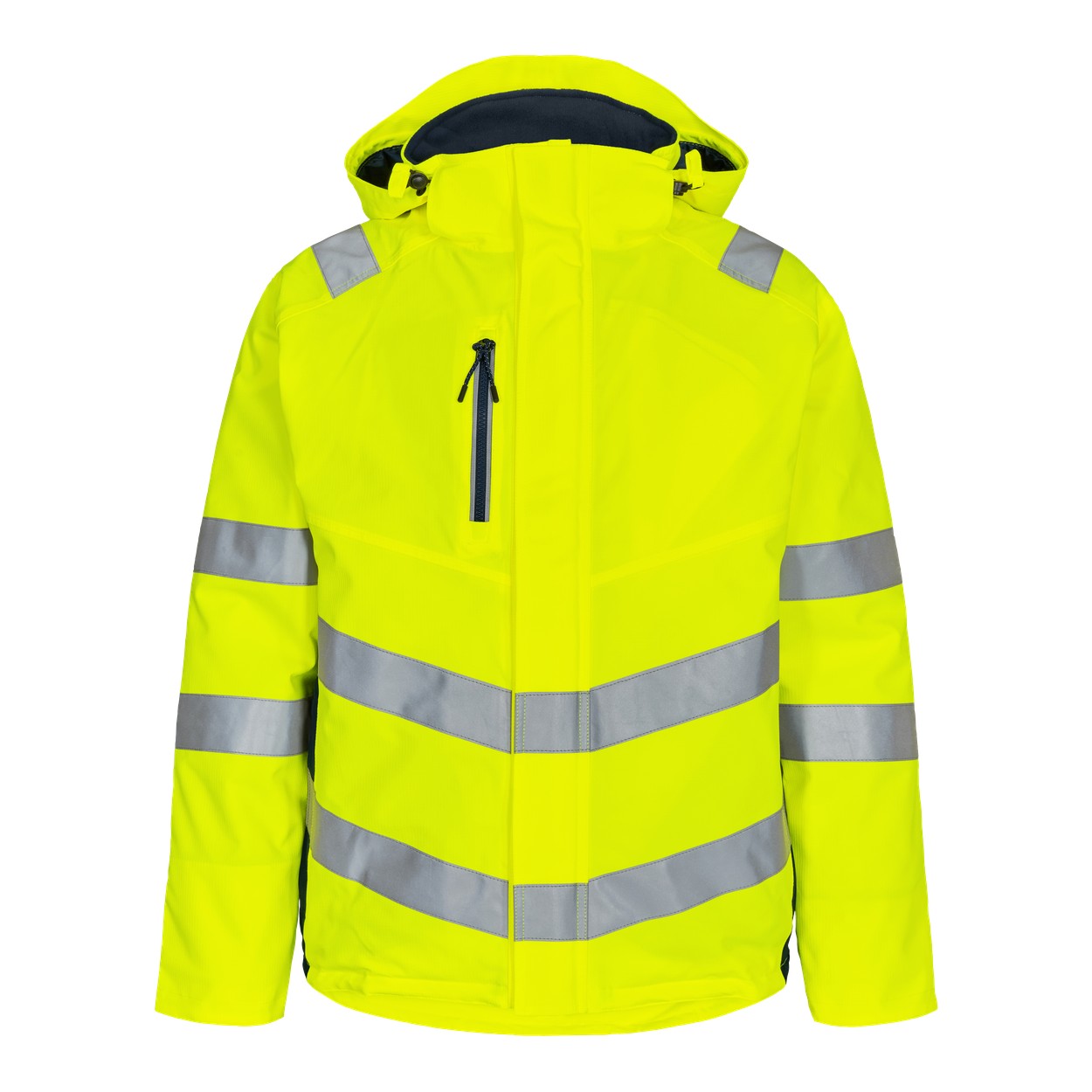 ENGEL Safety 1946-930 Winterjacke in Gelb/Blue Ink – Vorderansicht