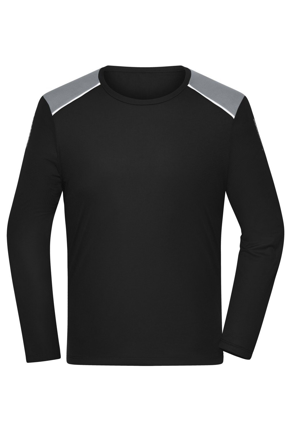 Daiber Men's Running Shirt Longsleeve GRS in Black – Vorderansicht