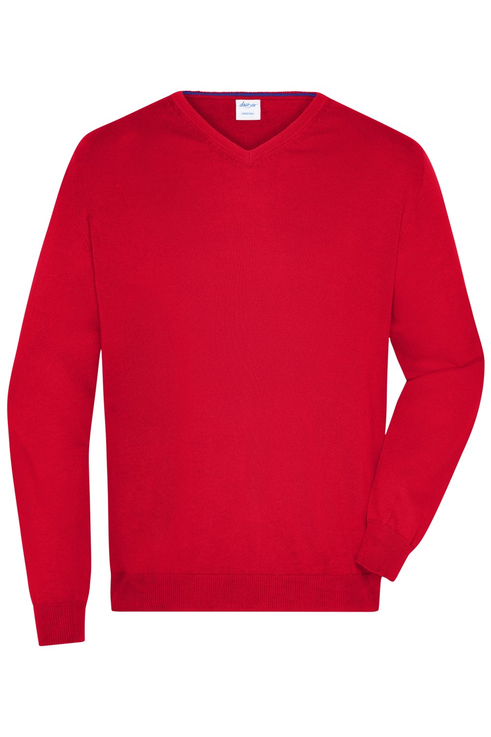 Daiber Men's V-Neck Pullover in Red – Vorderansicht