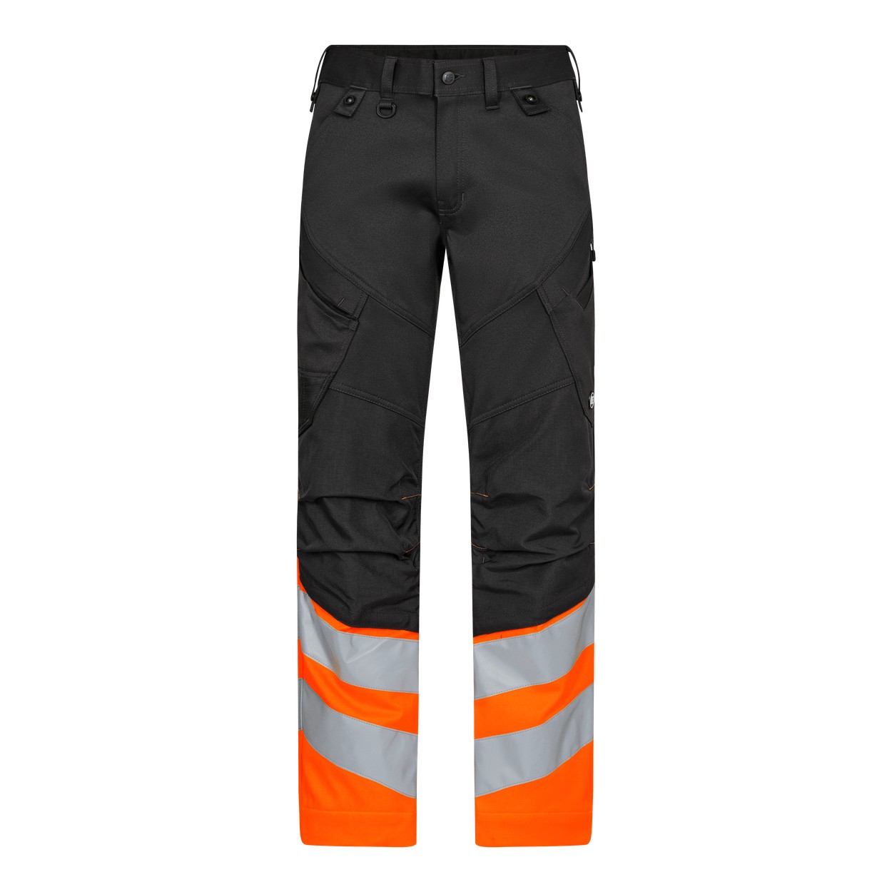 ENGEL Safety 2546-314 Arbeitshose mit 2-Wege-Stretch in Anthrazit Grau/Orange – Vorderansicht