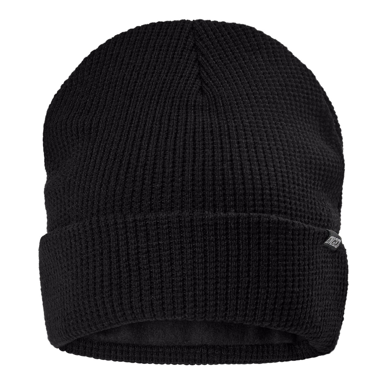 ENGEL Strickmütze 9093-18 mit Perlmuster-Effekt in Schwarz – Vorderansicht