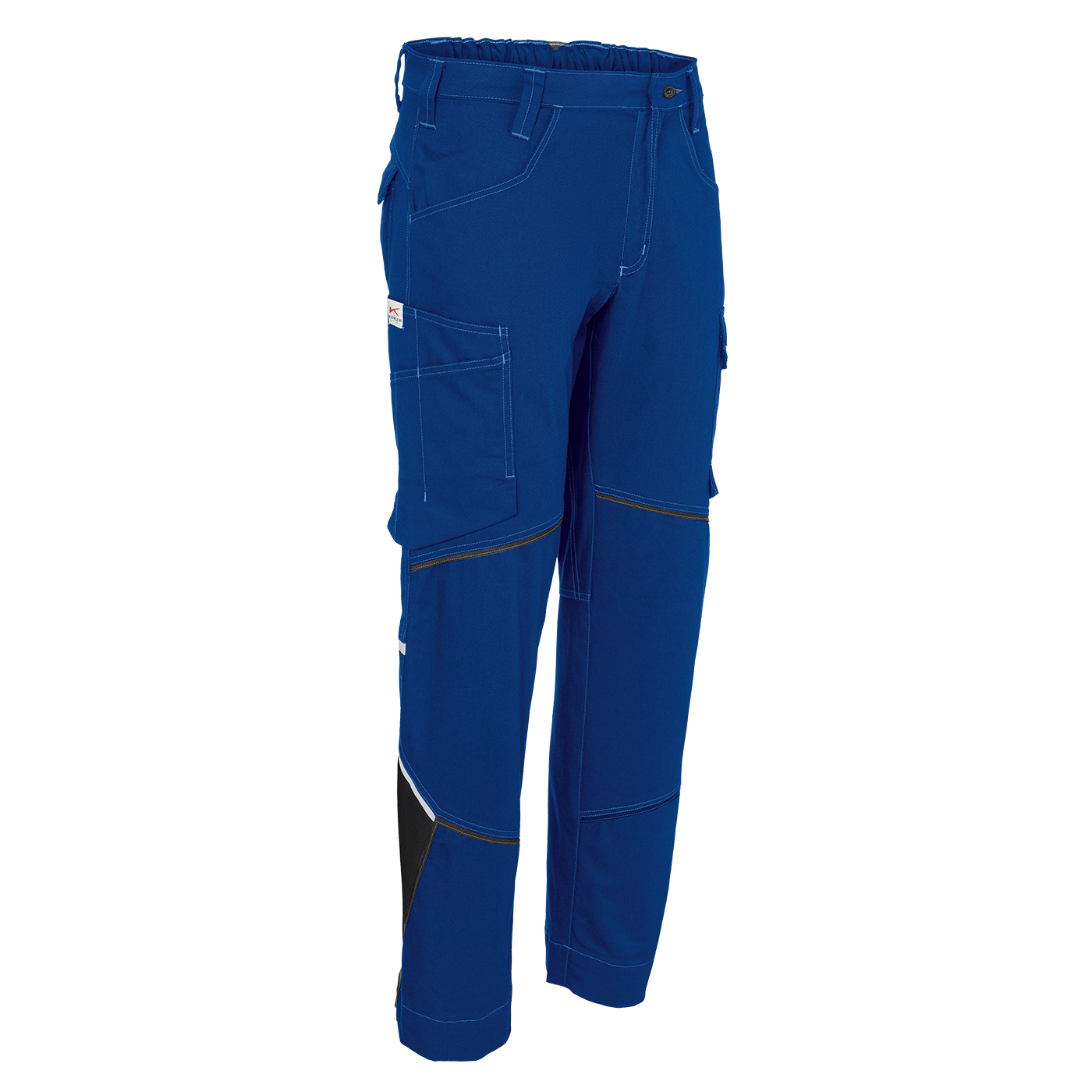 KÜBLER ICONIQ cotton Hose in Kbl.blau/Schwarz – Vorderansicht