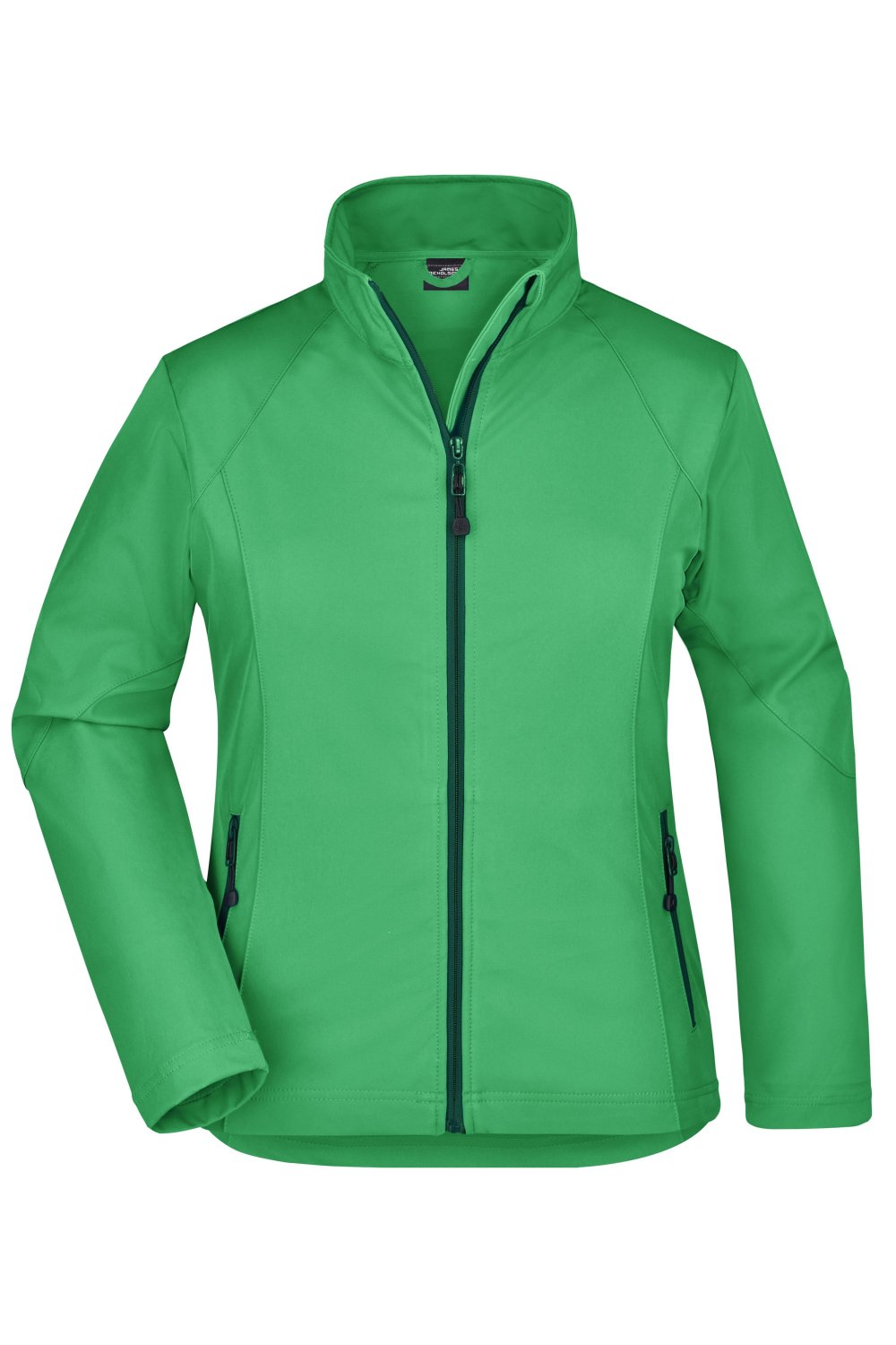 Daiber Ladies' Softshell Jacket in Green – Vorderansicht