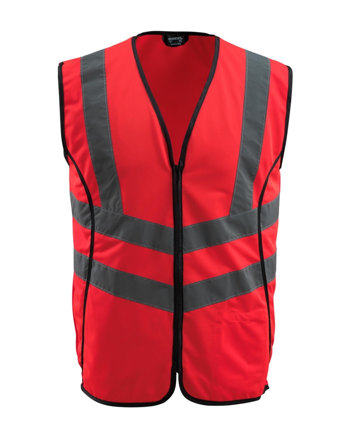 MASCOT Wingate Warnweste in Hi-Vis Rot – Vorderansicht