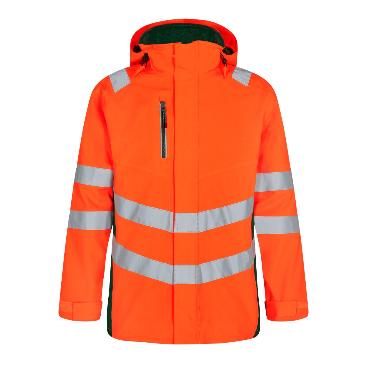ENGEL Safety 1145-930 Shellparka in Orange/Grün – Vorderansicht