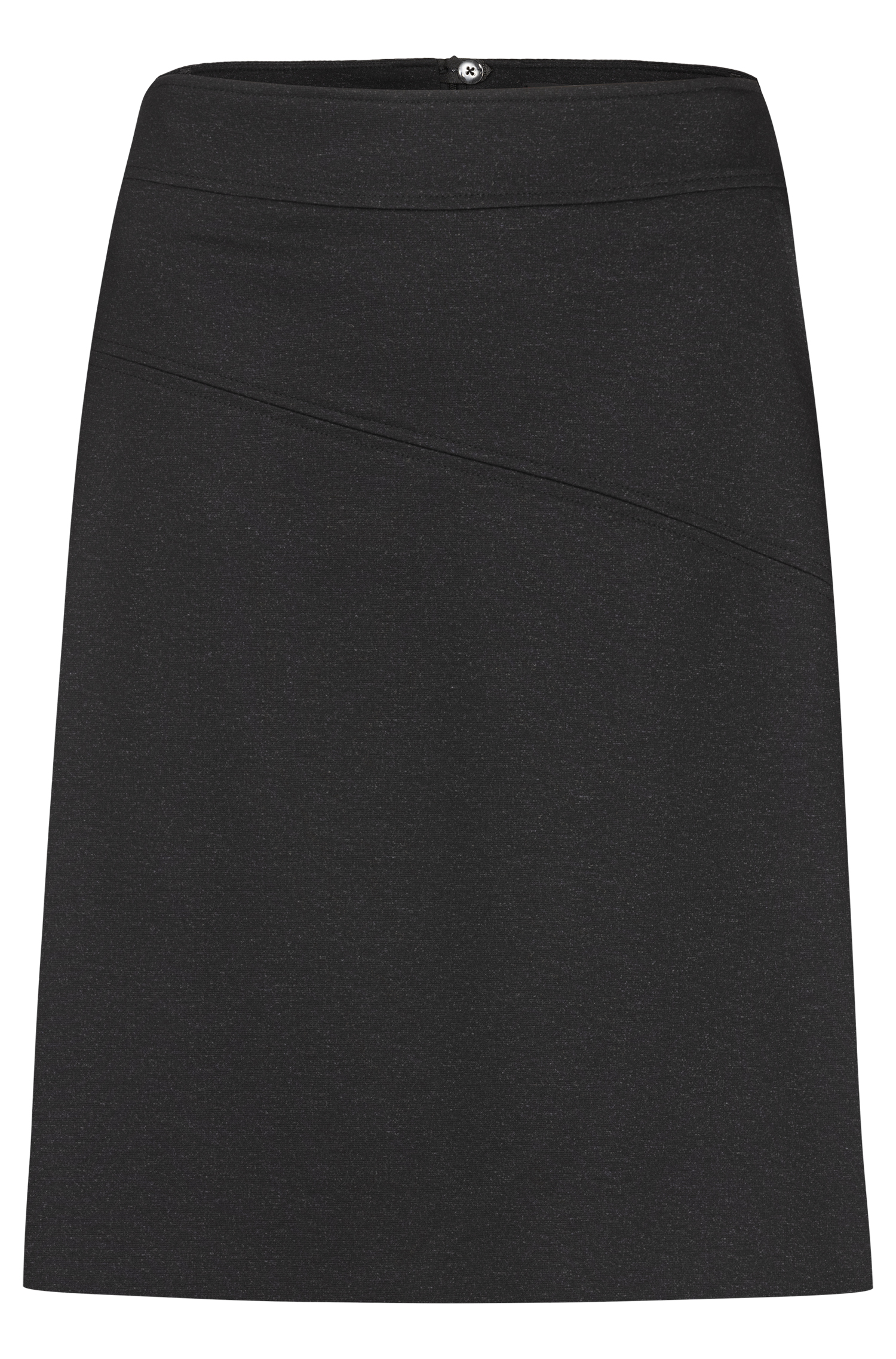 Greiff Damen-Jerseyrock RF Casual in Anthrazit Meliert – Vorderansicht