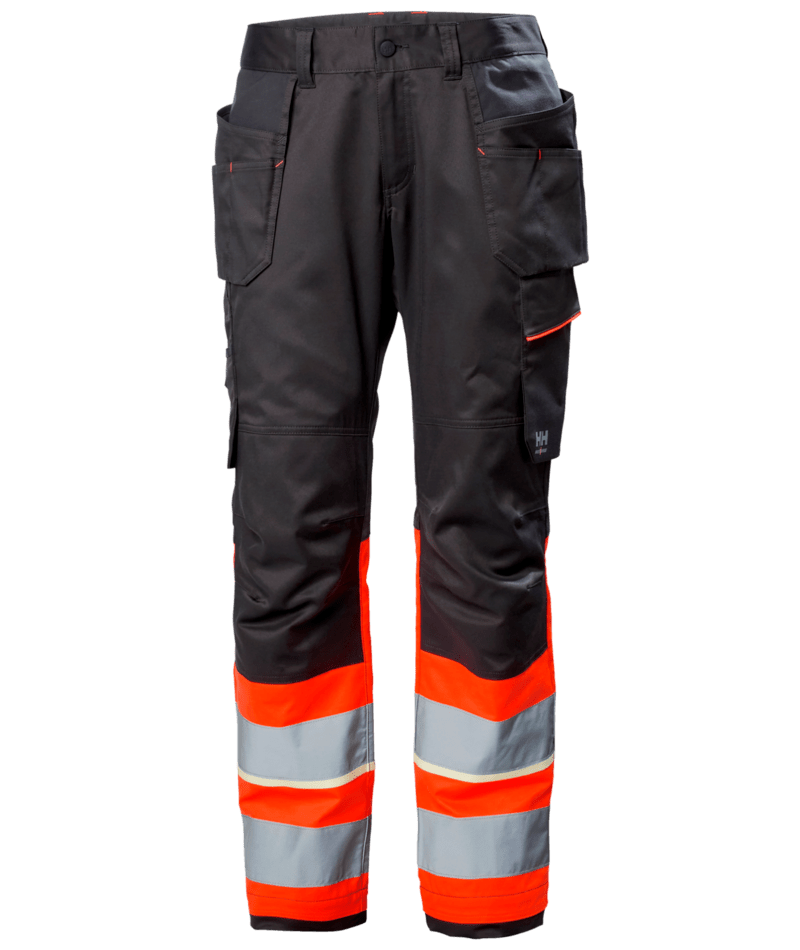 Helly Hansen Workwear UC-ME CONS PANT CL1 in Rot/Anthrazit – Vorderansicht