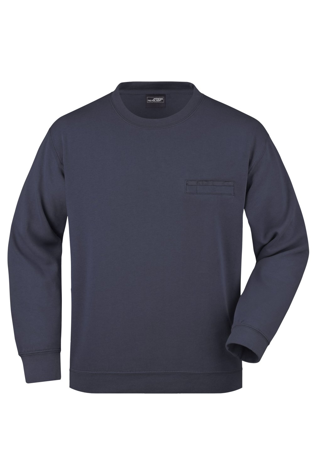Daiber Men's Round Sweat Pocket in Navy – Vorderansicht