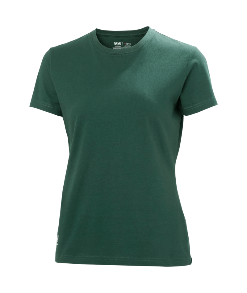 Helly Hansen Workwear W CLASSIC 2.0 T-SHIRT in Darkest Tanne – Vorderansicht