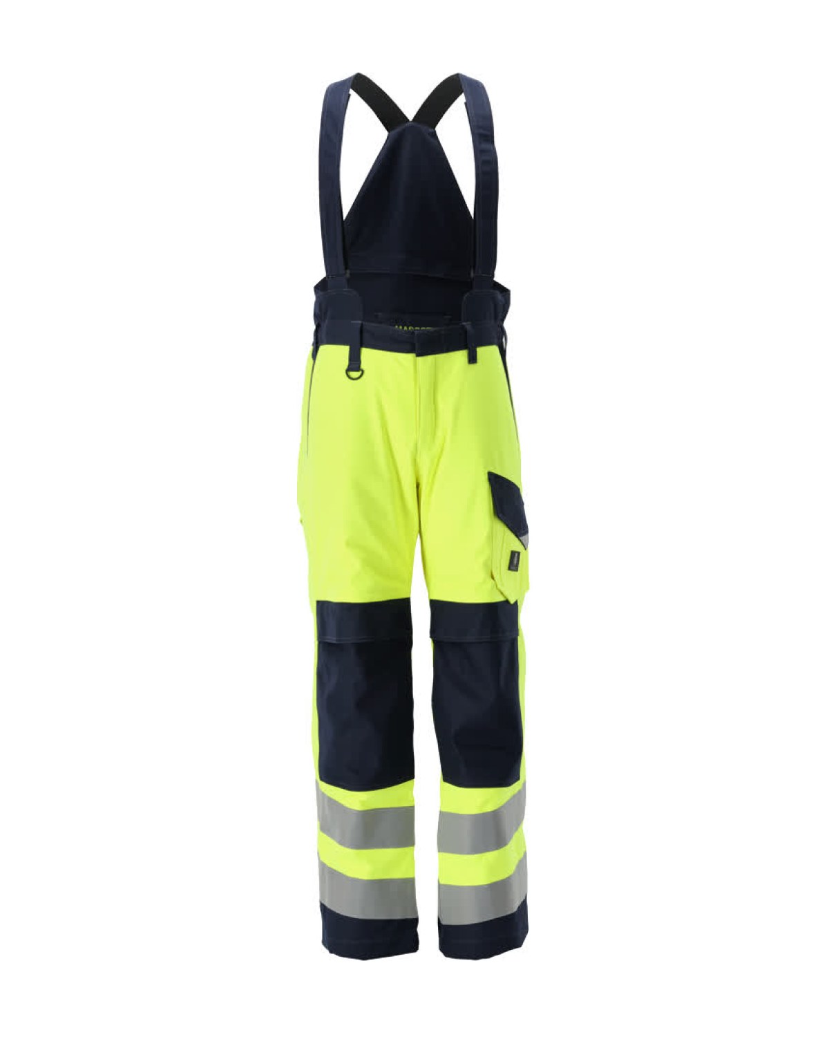 MASCOT Renens Winterhose in Hi-Vis Gelb/Schwarzblau – Vorderansicht