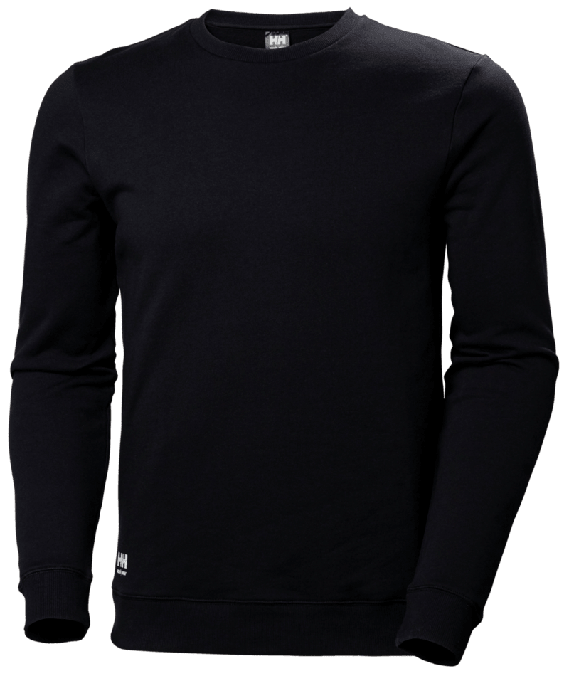Helly Hansen Workwear CLASSIC 2.0 SWEATSHIRT in Schwarz – Vorderansicht