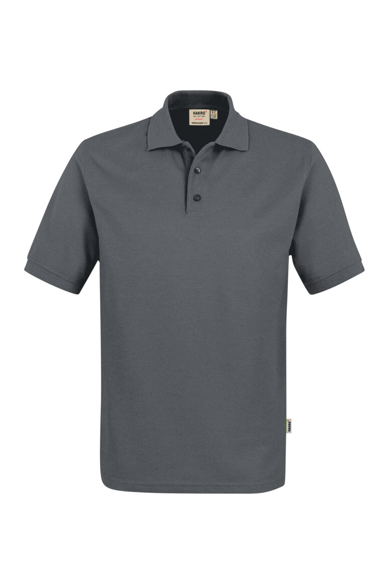 HAKRO 569 Poloshirt MIKRALINAR® ECO in Anthrazit – Vorderansicht