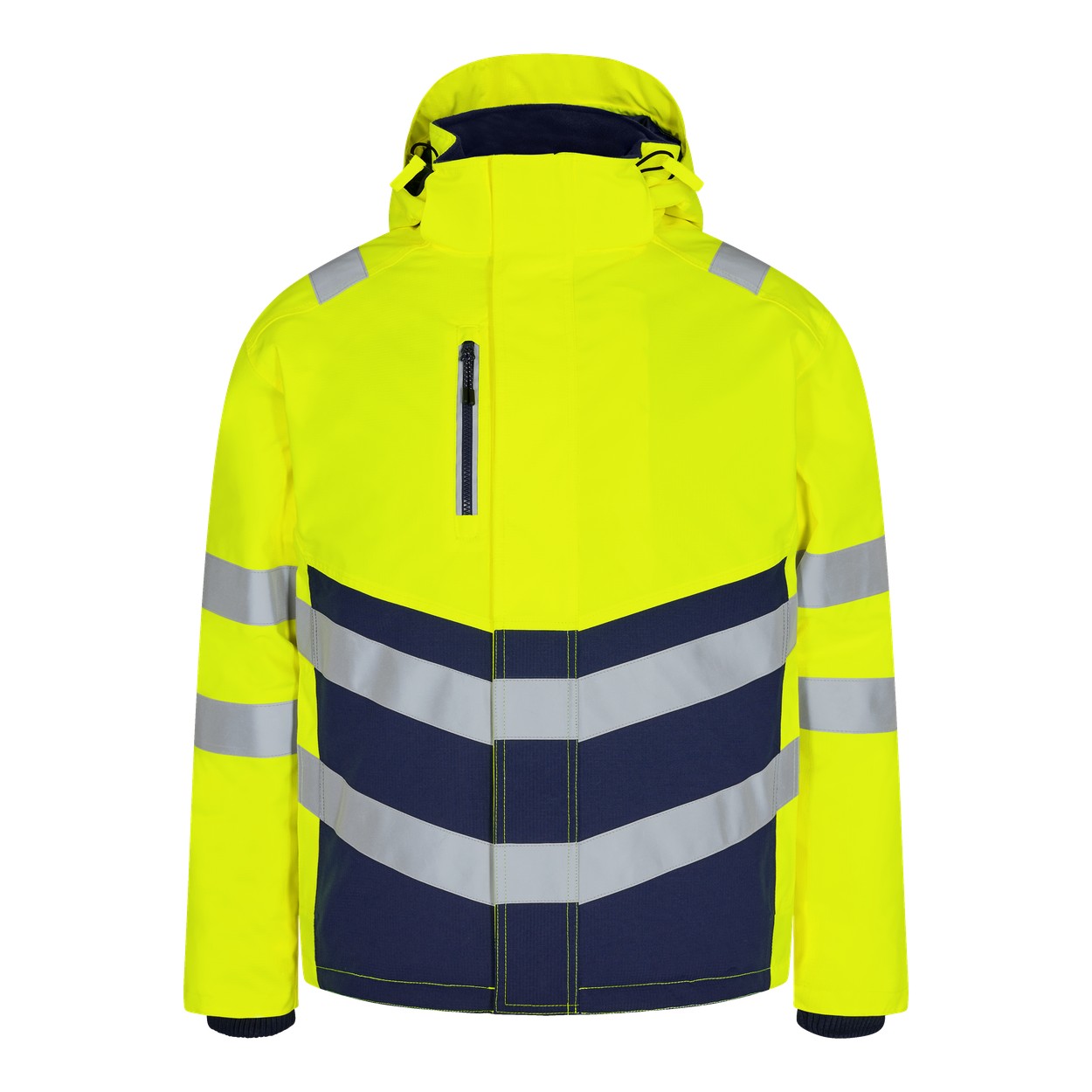 ENGEL Safety 1948-930 Winterjacke in Gelb/Blue Ink – Vorderansicht