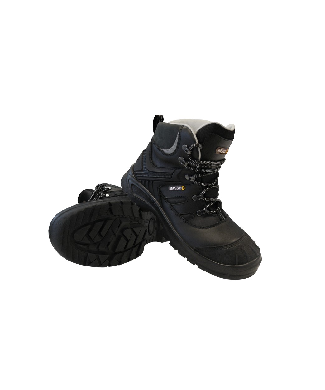 DASSY® Thanos S3 in Schwarz – Vorderansicht