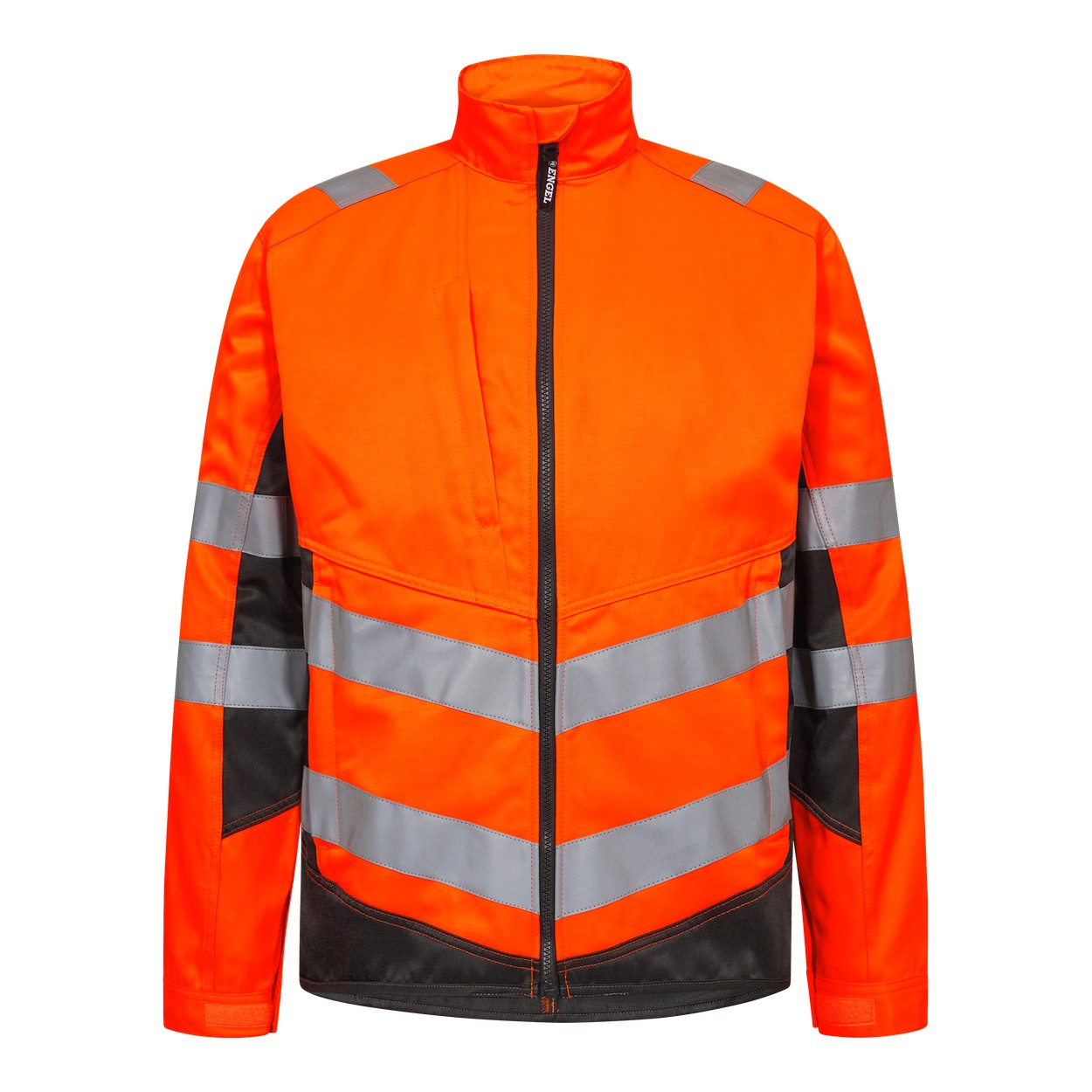 ENGEL Safety 1545-319 Light Arbeitsjacke in Orange/Anthrazit Grau – Vorderansicht